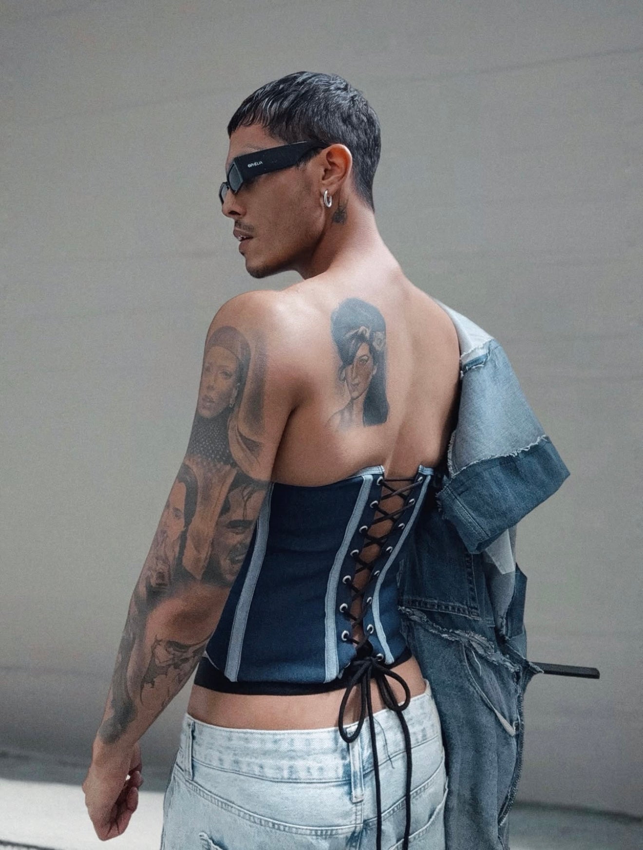 Denim Corset